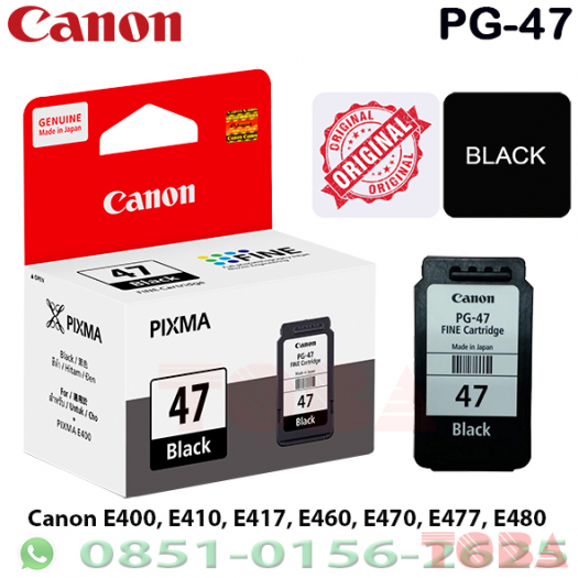 CARTRIDGE CANON PG47 HITAM - CRI-CNN-PG47BK