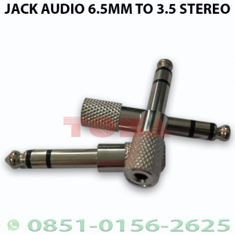 CONVERTER AUDIO JACK STEREO 3.5 MM TO 6.5MM BESI - CJM-STE-35T65B