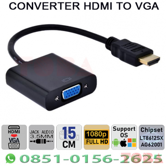 CONVERTER HDMI TO VGA + AUDIO OUT - KABEL - CON-KBL-HDMIVG