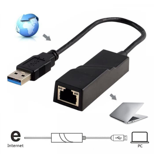 CONVERTER USB TO ETHERNET RJ45 GIGABIT - CON-U3T-RJ45GB