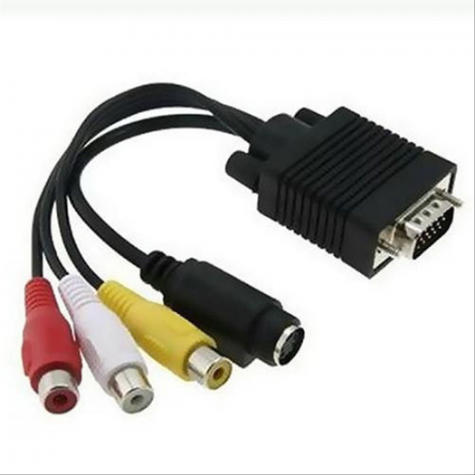CONVERTER VGA TO S-VIDEO + VIDEO - CON-VGA-SVTOVD