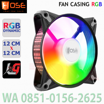 COOLER FAN CASING HOSE LEXA GAMING MW-120 12CBM RGB DYNAMIC - BLACK - FCS-LGM-W120DY