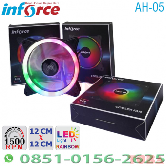 COOLER FAN CASING INFORCE AH-05 LED RAINBOW 12 CM - FCS-iNF-AH05RB