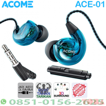 EARPHONE ACOME ACE-01 3D SUBWOOFER - EPH-ACM-ACE01B-01