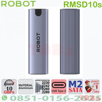 ENCLOSURE SSD M2 SATA ROBOT RMSD10S GREY - ERM-2SR-MSD10S