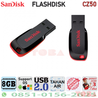FLASHDISK SANDISK CRUZER BLADE 8GB CZ50 - UFD-SND-8GCZ50