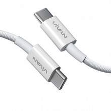 KABEL DATA VIVAN VORCC100 TYPE C TO TYPE C 3A 60 WATT - KBD-VVO-RCC100
