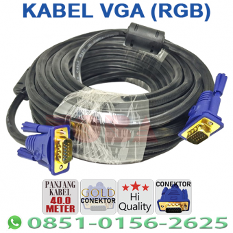 KABEL VGA GOLD JS-TECH 15-15 RGB 40 METER - KBL-JST-VGA40M