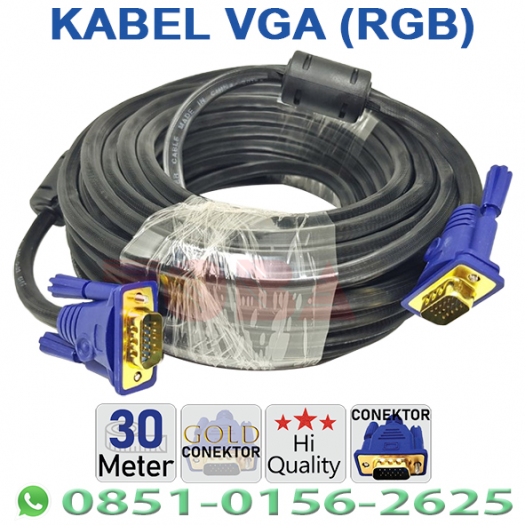 KABEL VGA RGB HI QUALITY 30 METER - KBL-RGB-30MHQG