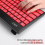 KEYBOARD MINI COMBO ROBOT WIRELESS KM3000 - MERAH HITAM - KMM-RKM-3000BR