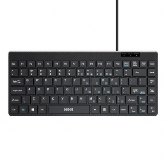 KEYBOARD USB MINI ROBOT RK10 - HITAM - KMM-RBT-RK10BK