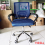KURSI KANTOR 888 HIDROLIS UKURAN 59X63X93 - BLUE - KRS-KTB-888BBL