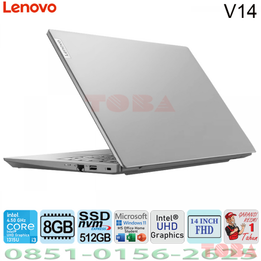 LAPTOP LENOVO V14 07FID i3-1315U/8GB/512GB WIN11 14inch FHD GREY - NBL-V14-7FiDi3