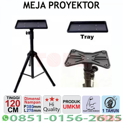MEJA PROYEKTOR TRIPOT BESI SPS-502 120CM  - SSP-BSS-PS502N