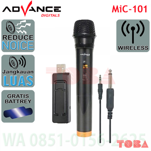 MICROPHONE WIRELESS ADVANCE MIC-101 - MiC-ADV-MiC101