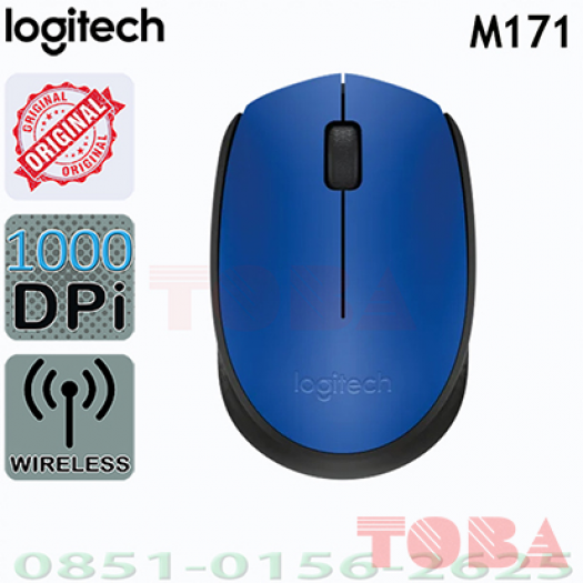 MOUSE WIRELESS LOGITECH M171 1200DPI WARNA - MSW-LOG-M171WR