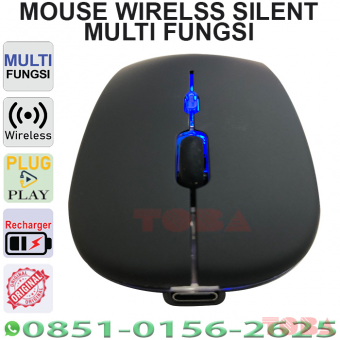 MOUSE WIRELESS X1 1200DPI DUAL MODE LIGHT 2.4G+BT SILENT - MWB-DML-X1S12D
