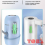 POMPA AIR GALON SAMONO SW-CQ03 BATTREY 1200mAH RECHARGE - PUTIH / BIRU - SMN-PDA-SWCQ03