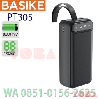POWER BANK BASIKE PT305 30000 mAh Dual USB - LED INDIKATOR DISPLAY - PWB-BAS-iPT305