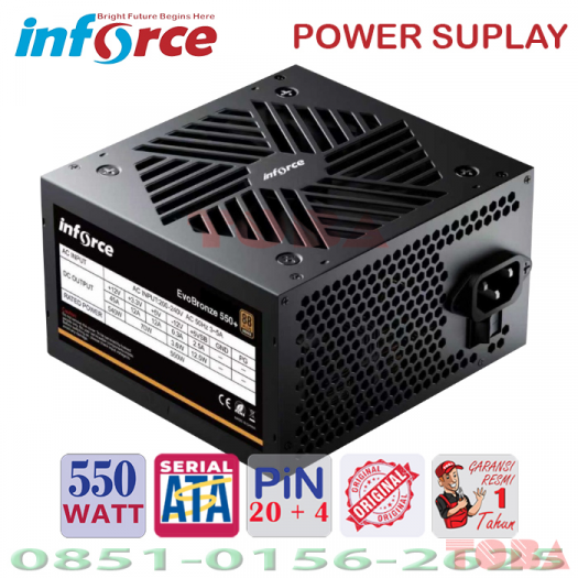 POWER SUPLAY INFORCE 550 WATT EVOBRONZE 550+ - PSU-iNF-EB550W