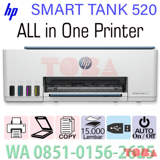 PRINTER HP SMART TANK 520 PRINT SCAN COPY - PRN-HPS-T520MF
