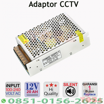 PSU CCTV 12V 20A JARING NON FAN - PSU-C12-V20ANF