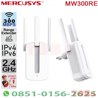 RANGE EXTENDER MERCUSYS MW300RE 300MBPS - PUTIH - MER-REM-W300RE