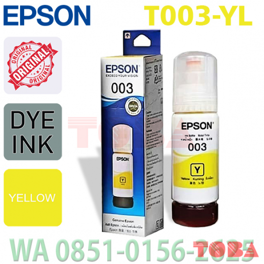 REFILL INK TINTA PRINTER EPSON T003 YELLOW - REF-EPS-T003YL