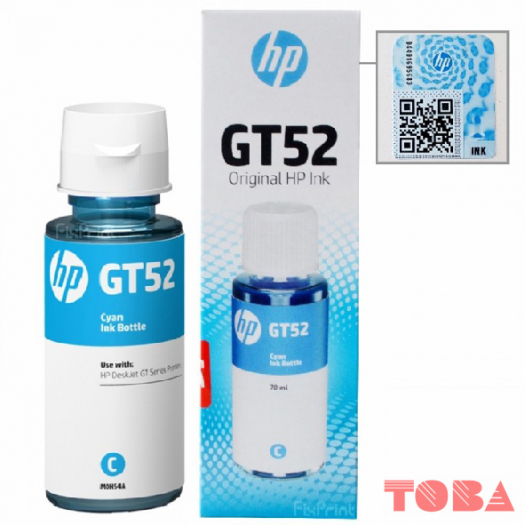 REFILL INK TINTA PRINTER HP GT 52 CYAN - TINTA PRINTER HP GT 52 CYAN - REF-IHP-GT52CY