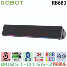 SPEAKER ROBOT RB680 RGB BT 5.3 PORTABLE 10W - SPK-RBT-RB680B