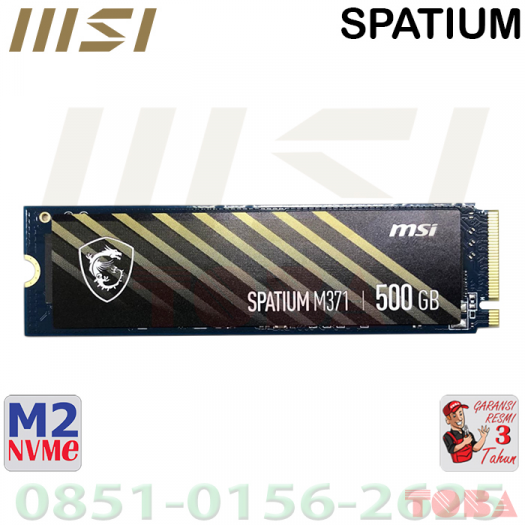 SSD M2 NVMe 500GB MSI SPATIUM M371 - SSD-MSM-371500