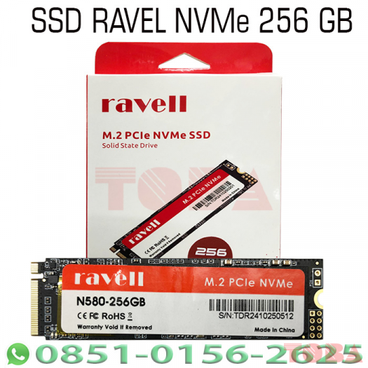 SSD M2 NVMe N580 256GB RAVELL - SSD-NVM-E256RV