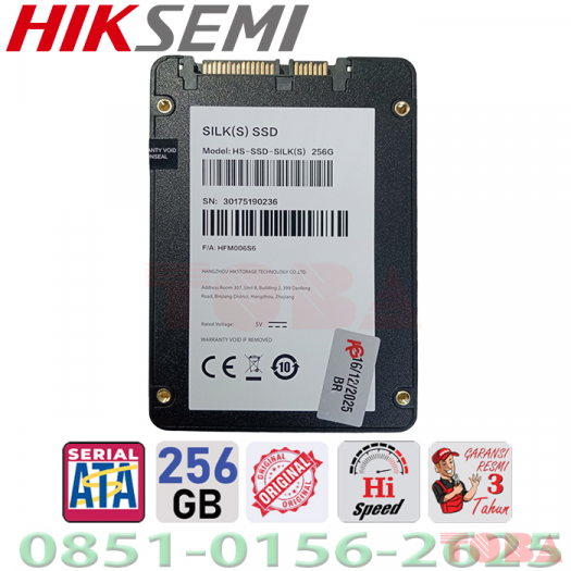 SSD SATA 256GB HIKSEMI HS-SSD-SILK(S) 6GB/S - SSD-HSM-ST256G