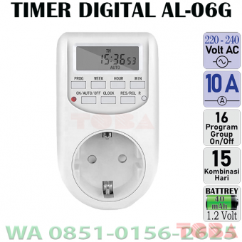 STOP KONTAK TIMER DIGITAL 16 PROGRAM - STK-DTi-MAL06G