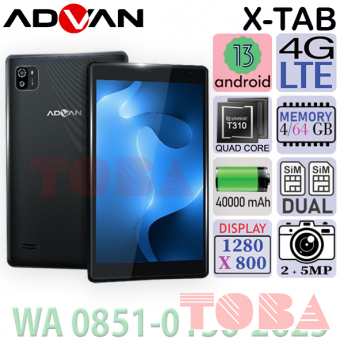 TABLET ADVAN X-TAB 4G LTE DUAL SIM CARD 4 + 64 GB ANDROID 13 - TAB-ADV-XTAB4G