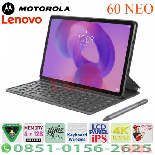 TABLET MOTOROLA MOTO PAD 60 NEO ZAGV0000ID/4GB/128GB 11inch ANDROID 15 + KB + STYLUS PEN BLUE - TAB-MOT-P60NEO