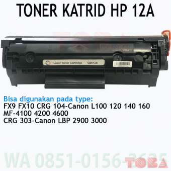 TONER KATRID HP Q2612A - CANON LBP2900 303 KOMPATIBLE - TNC-NCP-Q2612A