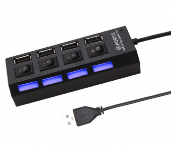 USB HUB 4 PORT HI  SPEED SAKLAR USB 2.0 - HBU-TB1-4PU2+S