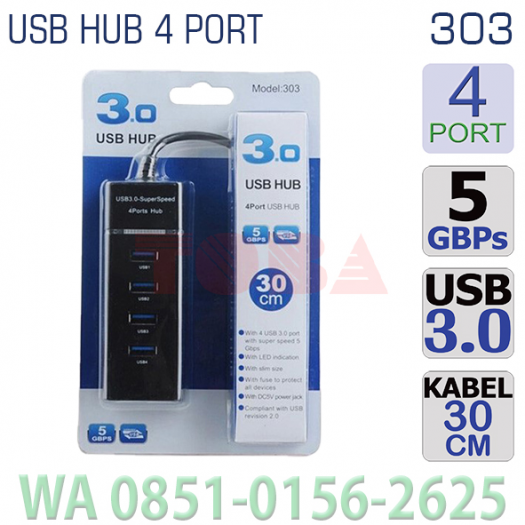 USB HUB 4 PORT USB 3.0 303 - HUB-USB-4P3303
