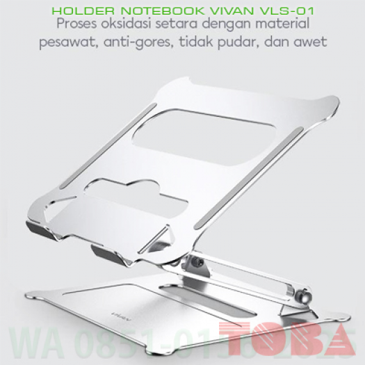 VIVAN HOLDER NOTEBOOK ALUMINIUM LIFT VLS-01 - GREY - HDN-VVV-LS01GR