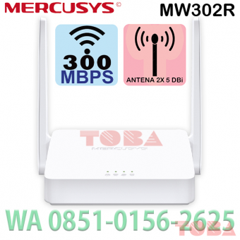 WIRELESS ROUTER MERCUSYS MW302R 300MBPS - 2 ANTENA  - WRT-MER-MW302R