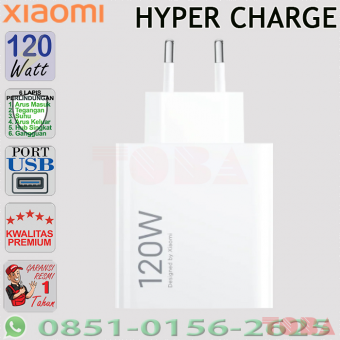 XIAOMI ADAPTOR 127 WATT HYPER CHARGE COMBO TYPE-A - TCH-XiM-DY14EE